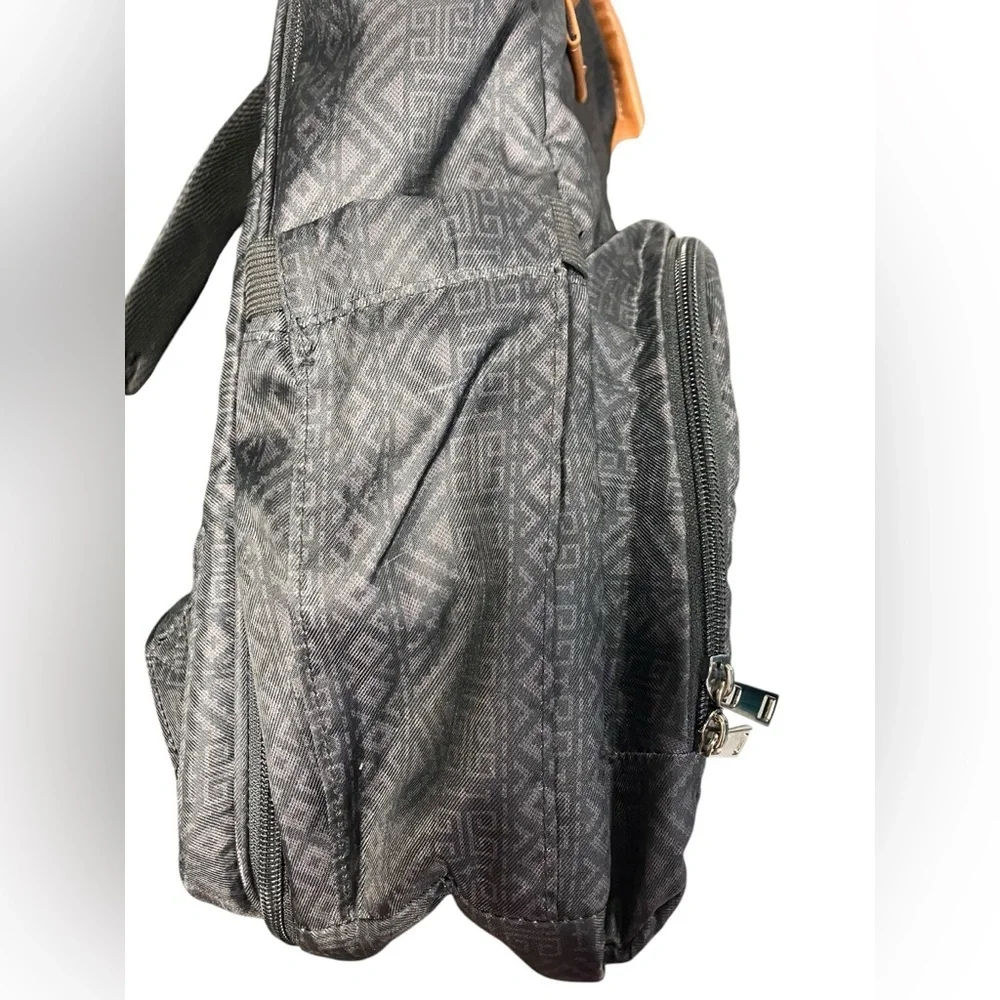 Monbebe Bolt Diaper Bag Backpack with Bassinet Changing Station Urban Boho Black